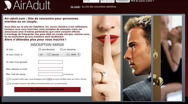 AirAdult : Le site pour rencontres extra-conjugal